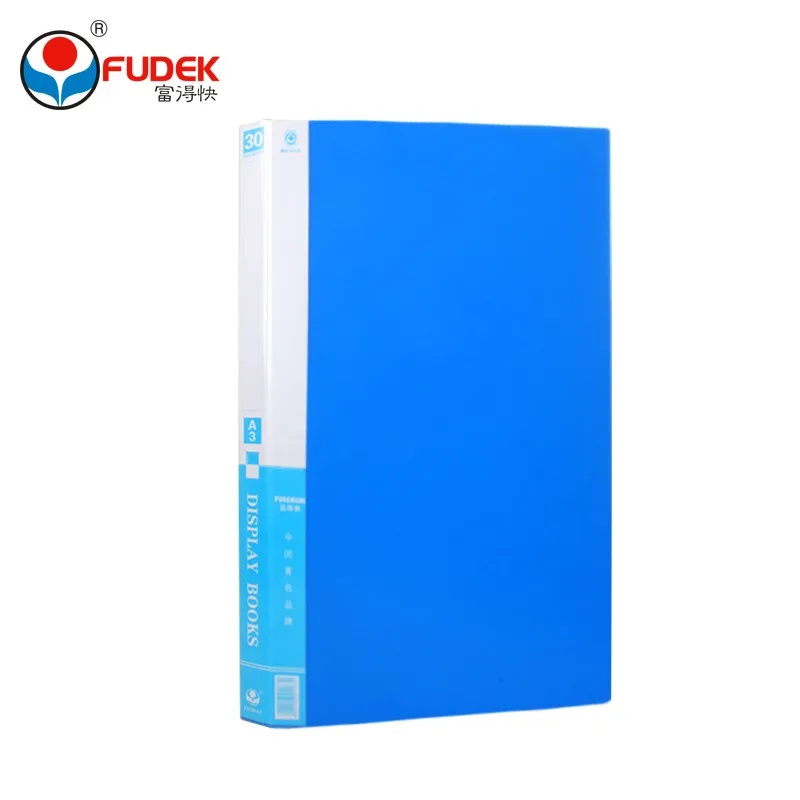 A3 Pp Clear Book Plastic High Quality Fudek Display Book With Cheap