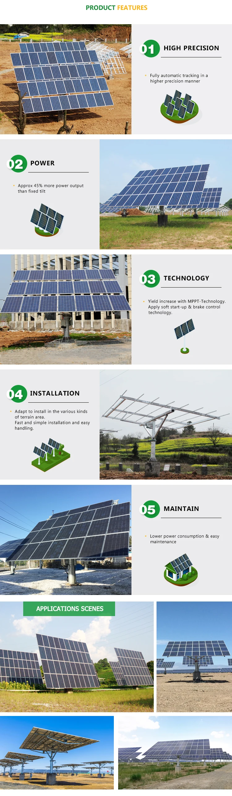Dual Axis Solar Sun Tracker & Solar Tracking System