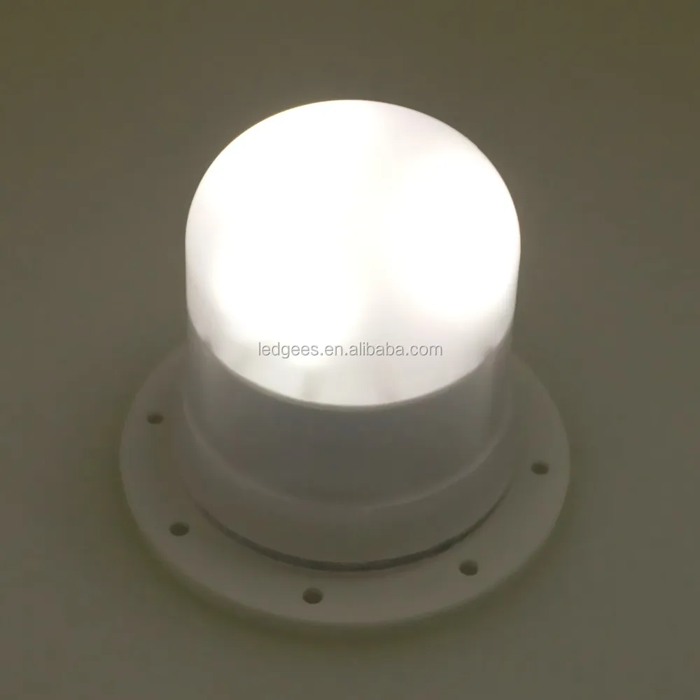 Wholesale Waterproof RGB Led Light Bulb Swimming Pool SPA Underwater Lights Floating 16 RGB Color LED Furniture Night Lamp 83mm_photo White