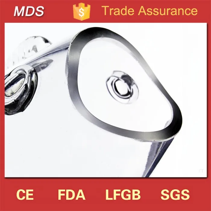 Transparent decor fish shaped glass vase fish tank