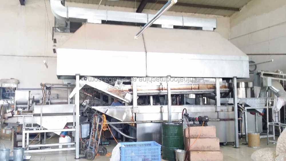 Industrial Fryer Automatic Continuous Chicken Nuggets Deep Frying Machine With Conveyor details