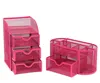 Multifunction stationery powder coated wire mesh metal wire mesh memo holder office table desk organizer set