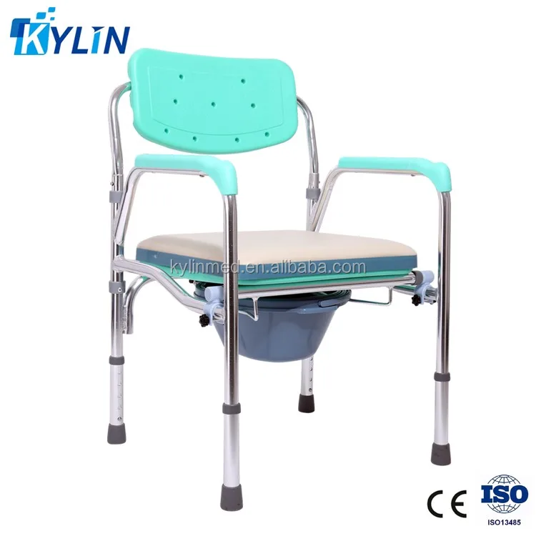 Folding Commode Wheelchair Shower Commode Chair Wheelchair