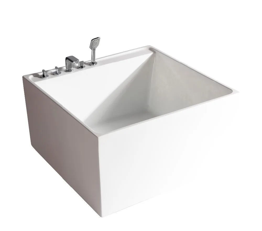 Soaking Function 1100 1100cm Small Size Freestanding White Square Shape   HTB11HEtlWAoBKNjSZSyq6yHAVXaW 