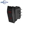 MS109 SPST (ON)-OFF 3P One LED Illuminated Rocker 220V Remote Control Switch Panel