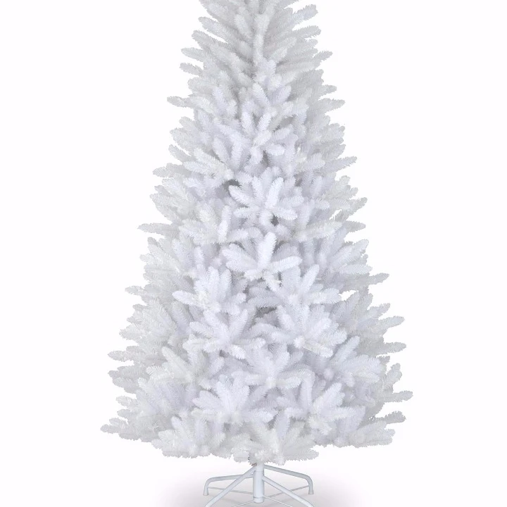 6 foot white small pre decorated artificial xmas/Christmas tree with lights