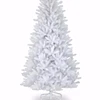 6 foot white small pre decorated artificial xmas/Christmas tree with lights