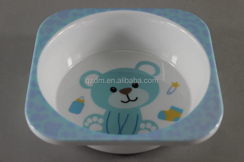 Kids Melamine Square Bowl Mealmine kid's Bolw