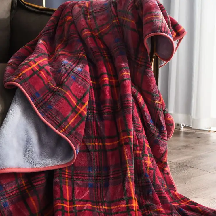 wholesale super soft polyester micro mink fur sherpa blanket