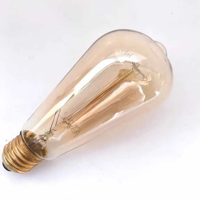 Decorative Lighting 40W 60W Edison filament  lamp  ST64  good quality of edison lamp