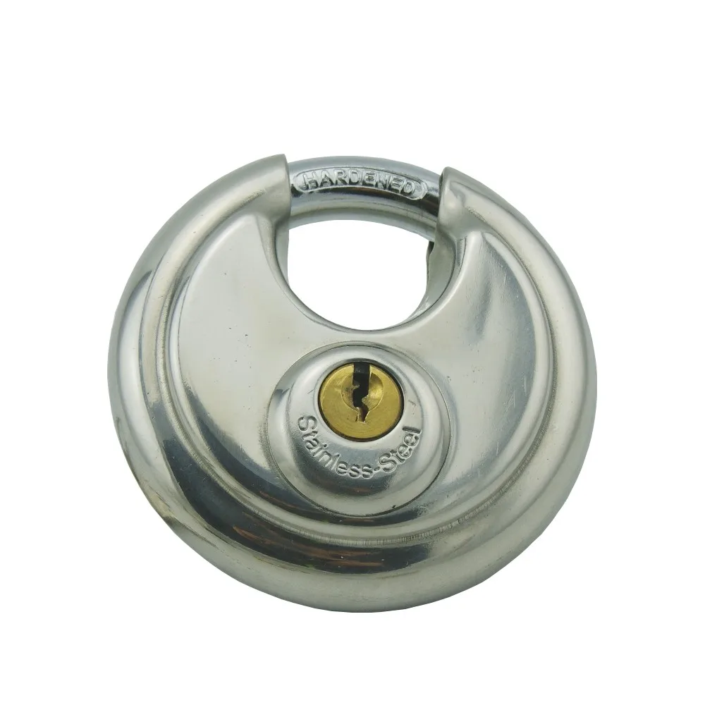 Stainless Steel Disc Padlock Heavy Duty High Safety Pad Locks Anti