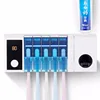 Bathroom appliance UV Toothbrush Sterilizer, Toothbrush Holder and Toothpaste dispenser with auto timer and drier