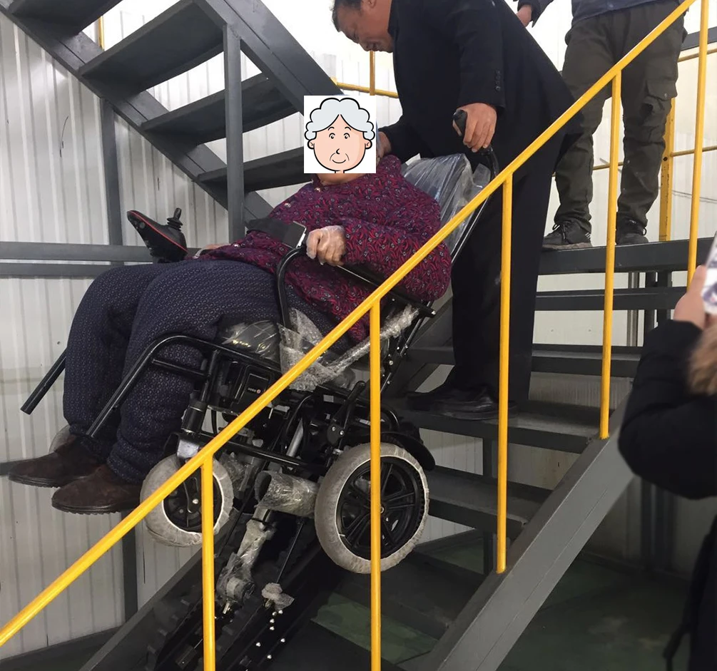 Electric Power Stair Climbing Wheelchair Crawler Full Automatic Upstair