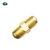 2017 customized metal CNC turning solid joint, thread shaft in brass for structural connection use
