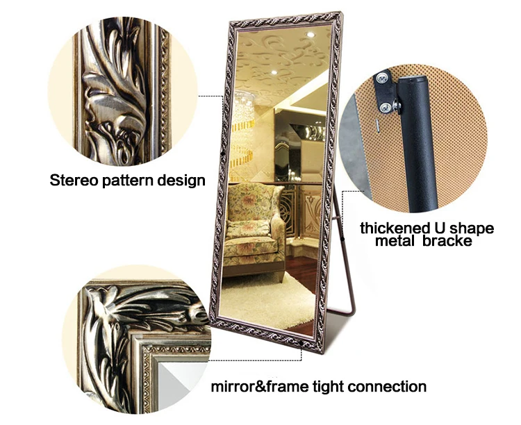 China Mirror With Frame Large Back Solid Wood Size Dressing Mirror