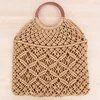 Wholesale Woven Straw Cotton Thread Bag Women Handbag 2018 Hot Beach Tote Rattan Bag
