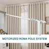 heavy duty motorized rome pole curtain track electric curtain rail accessories