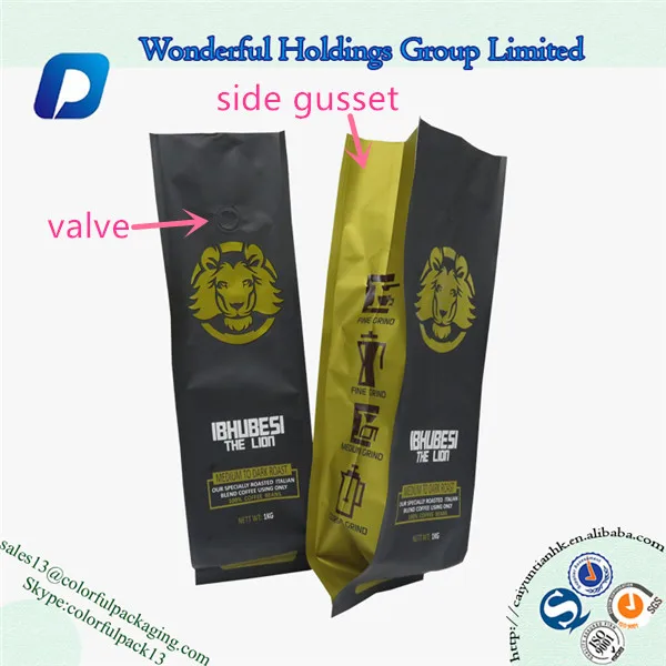 Coffee Packaging Bag With Valve 5lb 2 Oz Bags Coffee Packaging Bag With Valve 5lb 2 Oz Bags