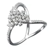 SR00761 Kenturay Sterling Silver Wonder Woman Ring Eternity Triangle Shape Rings