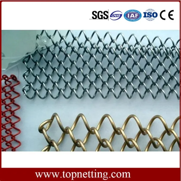 Stainless Steel Fireplace Screen Decorative Fireplace Mesh Curtain