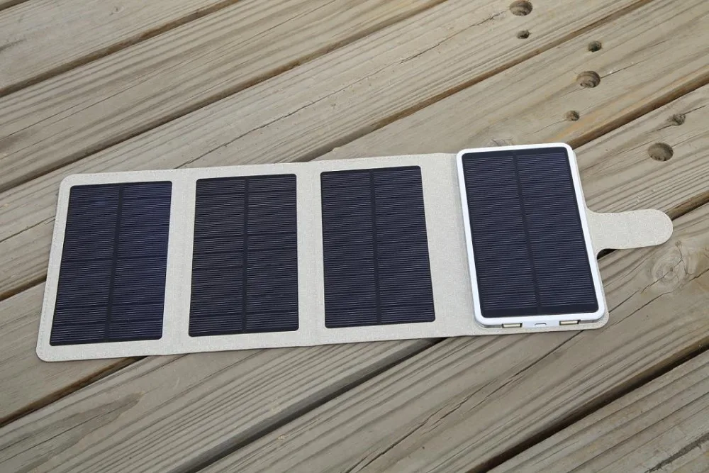 high quality high efficiecny long lifetime solar power bank solar charger solar mobile phone charger
