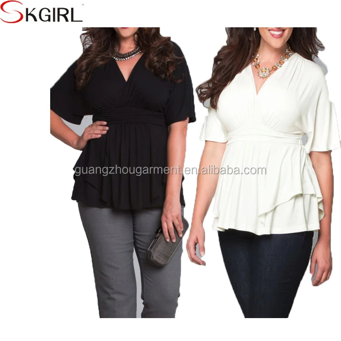 blouse design plus size