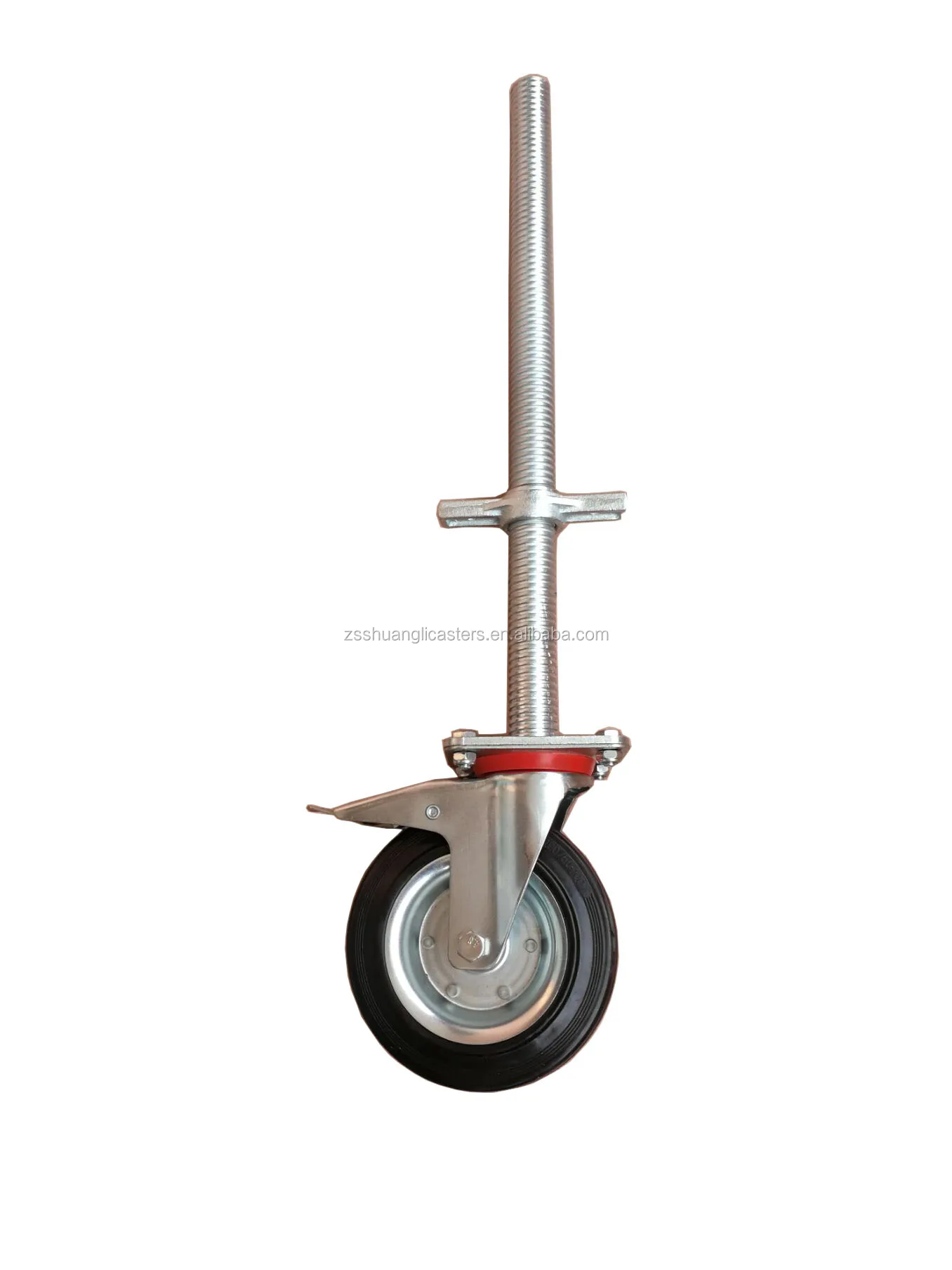 Scaffolding Caster Wheel 8 Inch Screw Base Jack Adjustable Swivel
