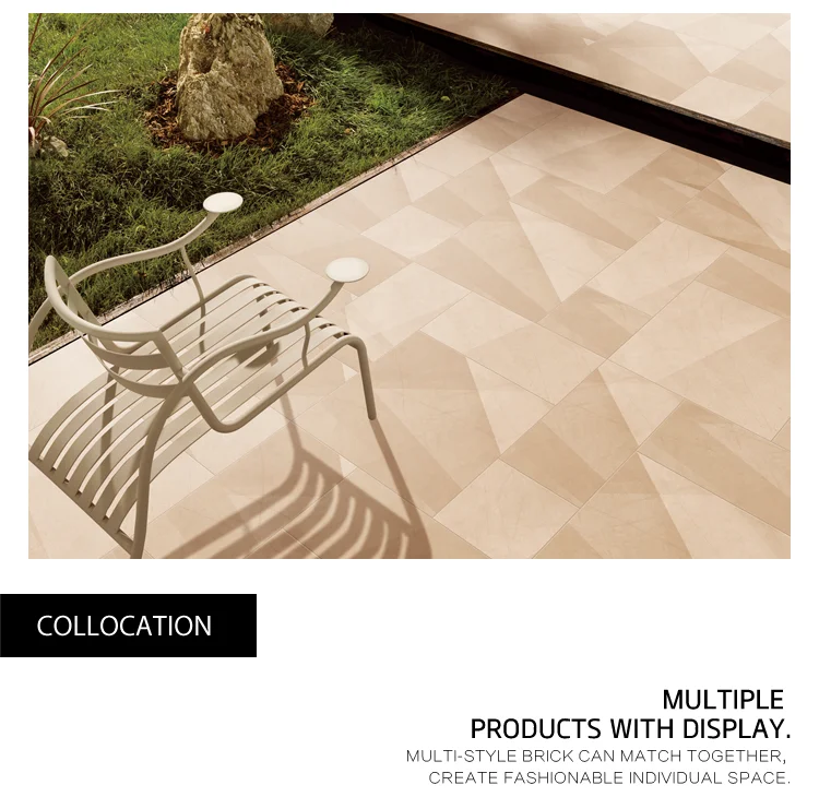 32x32 beige and gray color glaze matt porcelain floor tile for bathroom living room