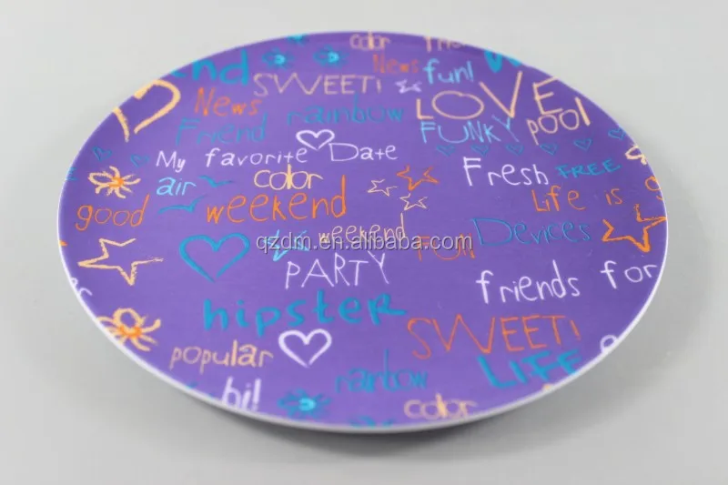 Factory Supply Melamine Dessert Plate Cake Dishes