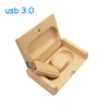 Free logo wooden usb flash drive box set , 1gb 2gb to 128gb 2.0/3.0 , maple /walnut / bamboo