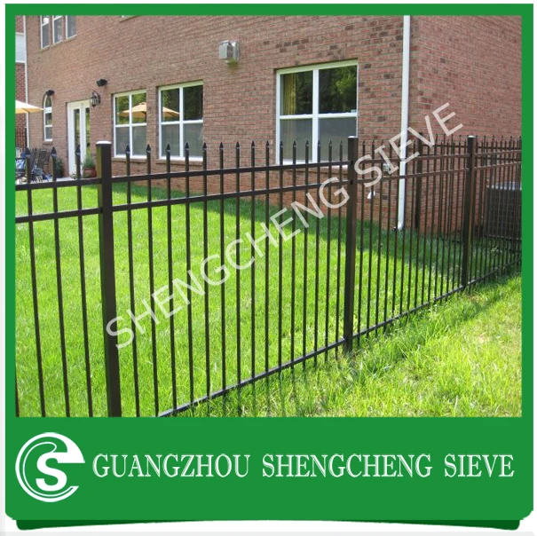 Shengcheng Factory Galvanized & Powder Coated Wrought Iron Fence ...