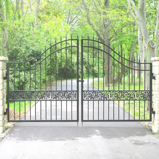 Wrought Iron Gates 2019 New Design Driveway Gate Buy Iron Gate Designs Wrought Iron Gate Gate Product On Alibaba Com