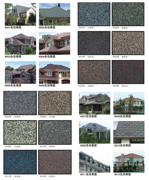 color asphalt shingle