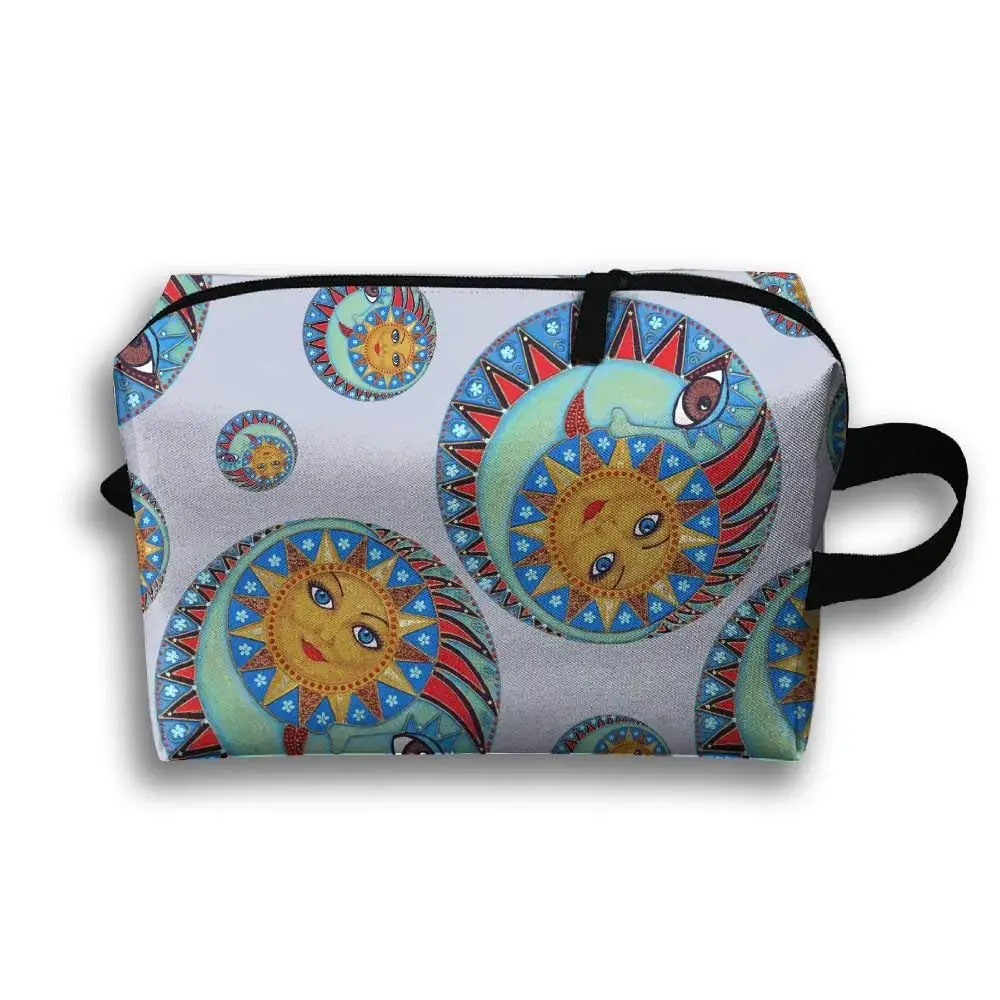 LEISISI Sun And Moon Genuine Real Leather Passport Holder Cover Travel Case