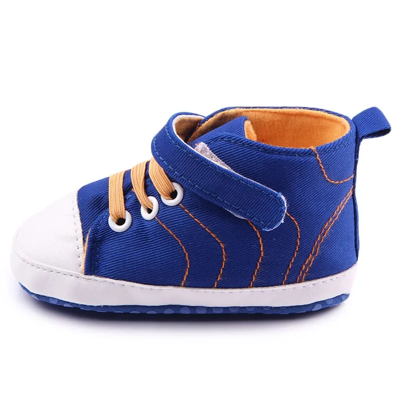 New Arrival Hook&loop Cheap Canvas Baby Toddler Sport Shoes For Boys