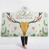 Boholic WaterColor Collection Digital Printing Reversible Warm Blanket for Bed Or Couch