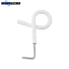 Electric fence white temporary stand off unilateral pigtail post