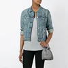 Royal wolf denim jacket manufacturer perfect blue vintage wash whiskering denim jackets women's store
