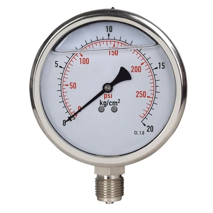 40mm 07kg Bottom Black Iron Case Water Pressure Gauge Lowes Buy