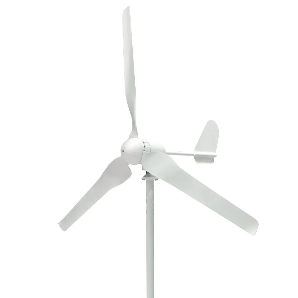 Wind Generator, Vogvigo Wind Generator 300W-500W DC 12V/24V Wind Turbine High Efficiency Wind Turbine Generator Kit 3 Blades Wind Energy 3 Phase Hyacinth