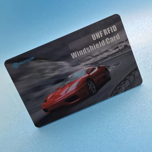 860-960mhz 纸/pet 柔性挡风玻璃 uhf rfid 贴纸标签汽车获得