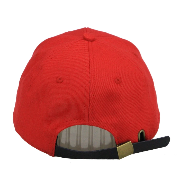 leather brim baseball cap strap adjuster baseball cap with metal buckle