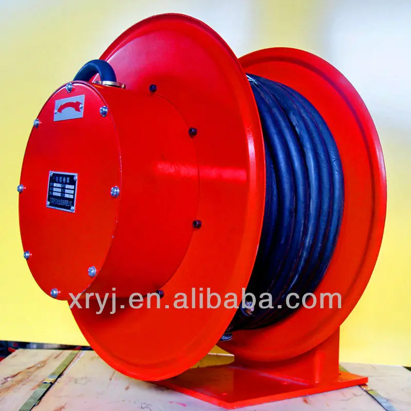 Spring Cable Reel Drum Installed On Electric Flat Car,Crane,Using