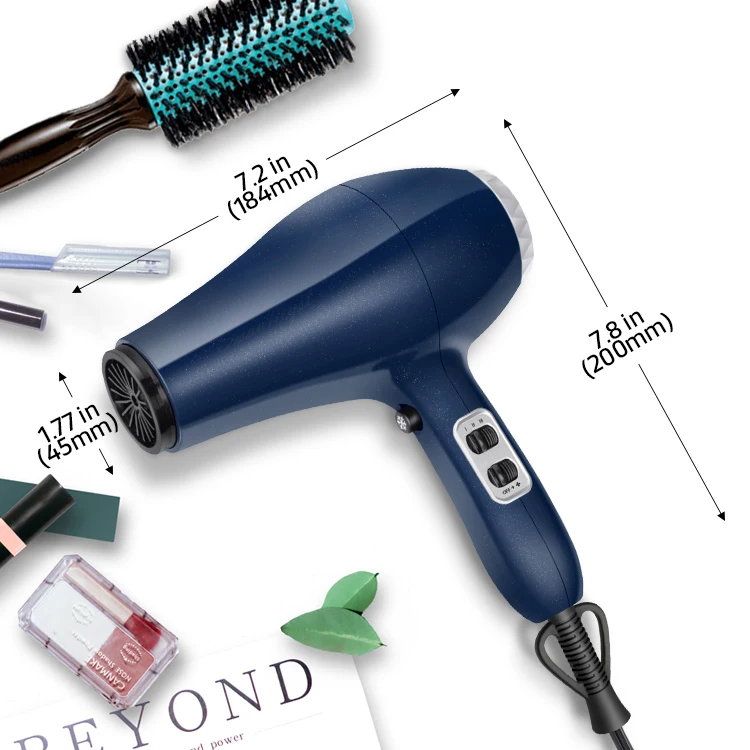 1875 Watt Compact and Lightweight Pro Hair Dryer with Ionic Conditioning