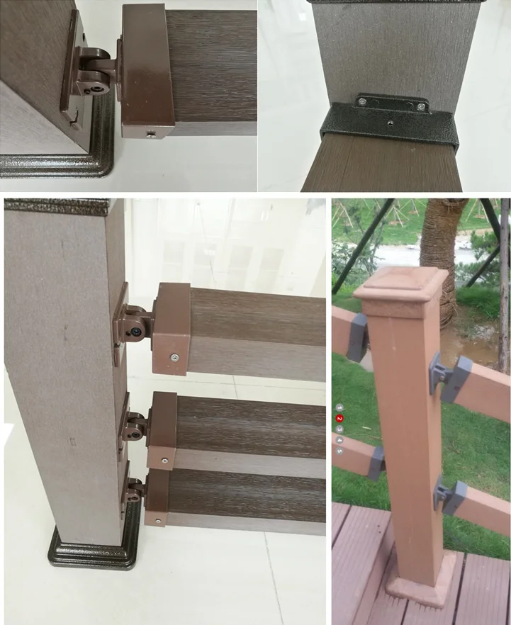 WPC fence post brackets