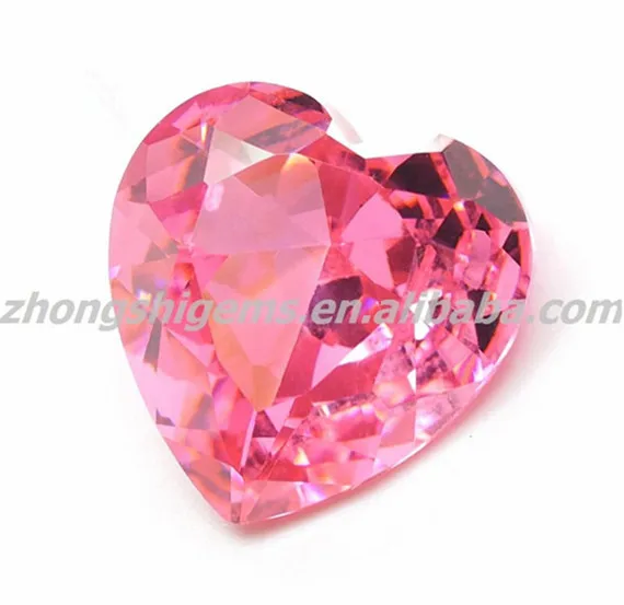 Bulk Coral Red Diamond Cut Heart Shape Gemstone Buy Bulk Cut