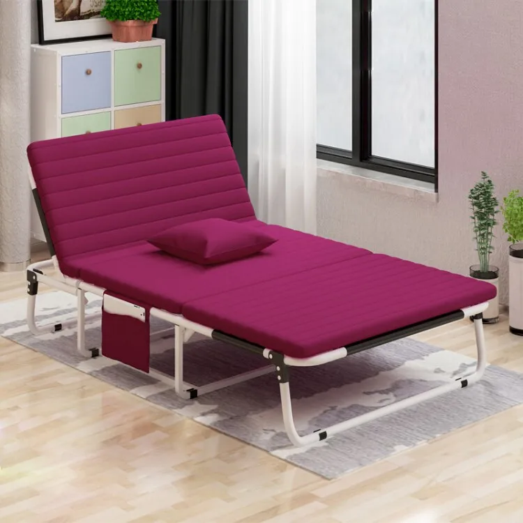 Folding Relaxer Sleeping Bed Bedroom Comfortable Sponge Sofa Bed Single 