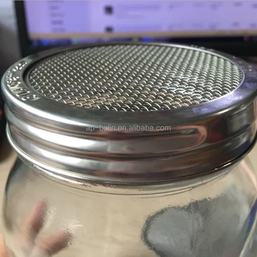 68mm 70mm 82mm 86mm Stainless Steel Mesh Sprouting Screen Mason Jar Lid