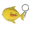 Custom Personalized Logo Branded Cute fish shape Measuring tape keychain