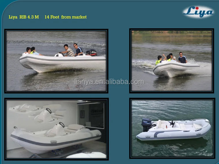 Liya Fiberglass Boat Malaysia 7 Person Small Fishing Boats Inflatable